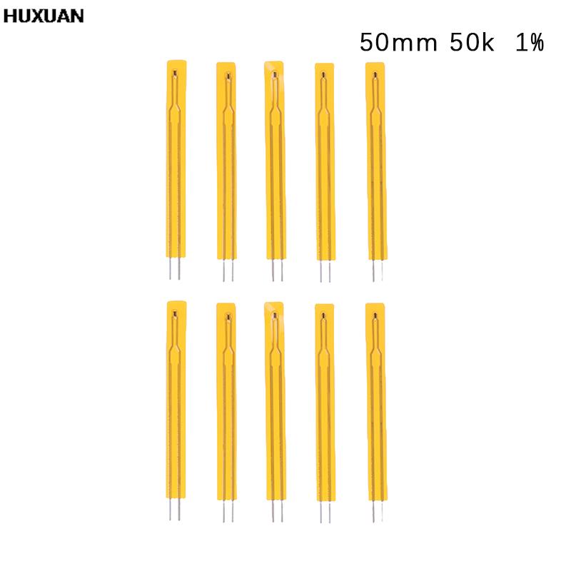 10pcs NTC Thin Film Thermistor 2.5cm 5cm 3950 10K 50K 100K MF5B SMD 1% 5% Temperature Sensor