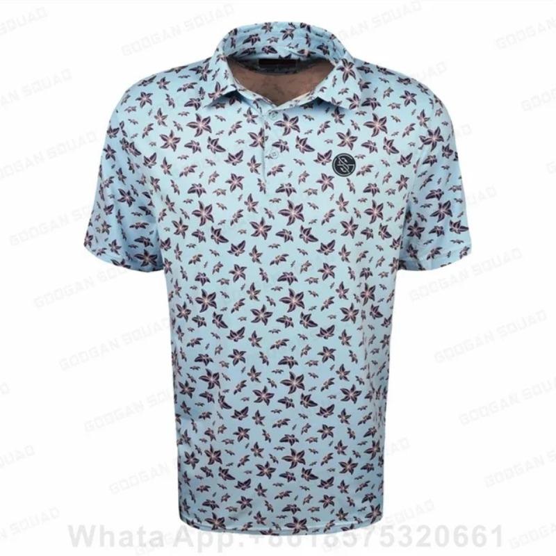 Herren Golf T-Shirt Kurzarm Sport Freizeit Poloshirt Outdoor Hohe Qualität Atmungsaktives Gewebe Sporttrikot Business Poloshirt