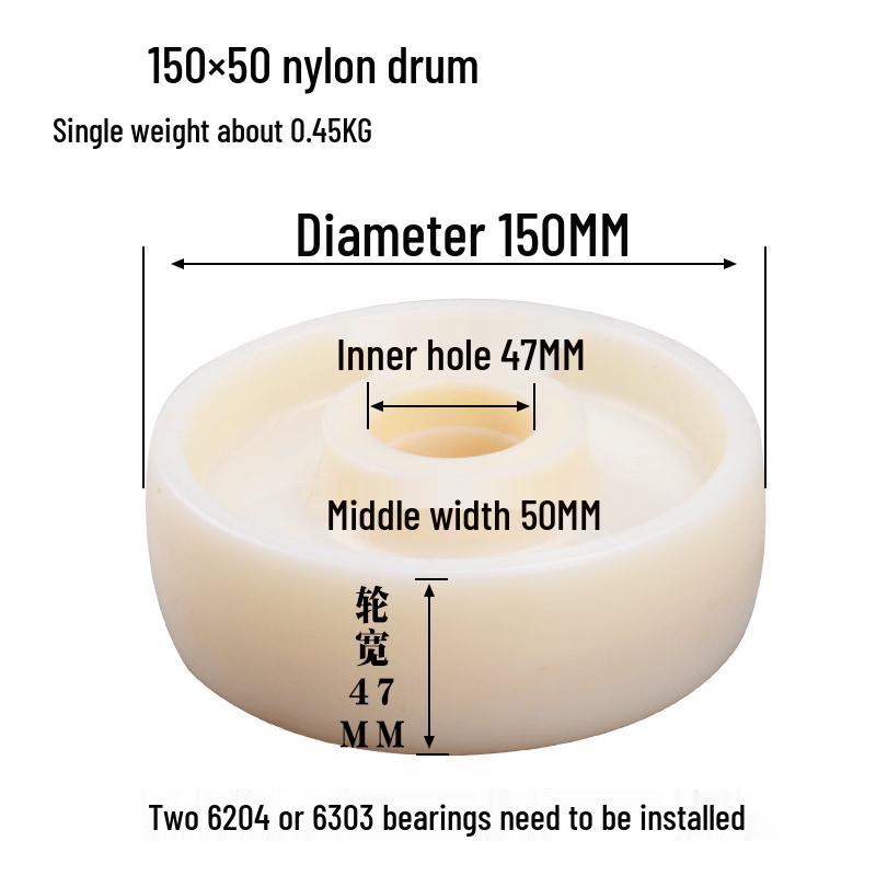 Transpalet Hidraulic Roți Nailon și Miez de Fier Accesorii Stivuitor PU