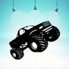 Vintage Racing Truck Metal Wall Art Rust Resistant 3D Sculpture Home Garage Decor Gift