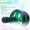 2 Wheels Abdominal Roller With Floor Mat Wear-resistant Anti-skid Home Fitness Exercise Training Equipment