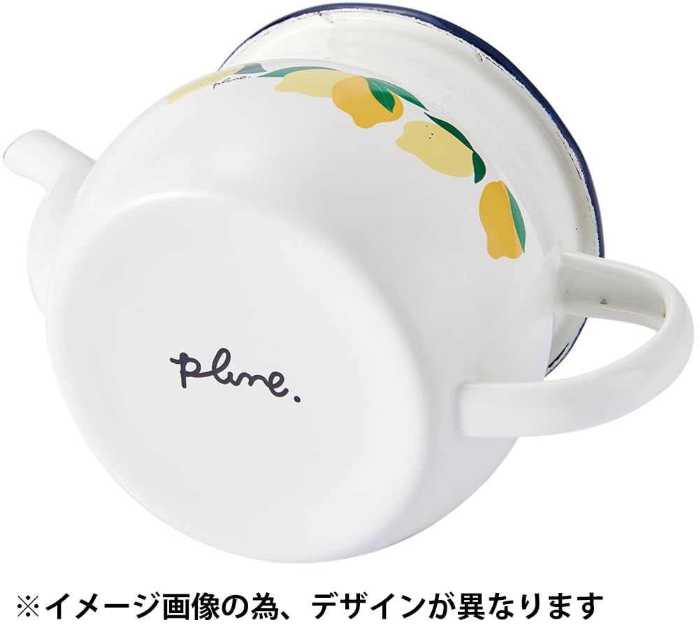 Toyo Horo Plune Enamel Teapot Monotone Dog W18 (with Strainer) Size Approx. D10.6 H12.5 PTP-604