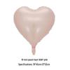18-inch Heart-shaped Love Aluminum Film Balloons for Wedding and Party Decorations