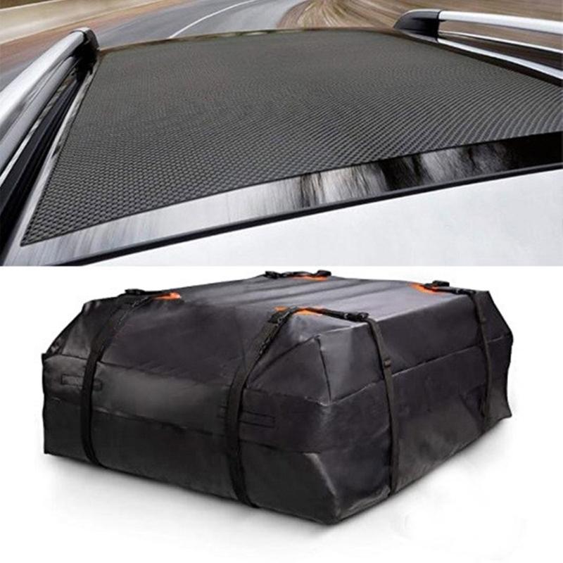 Waterproof Car Roof Cargo Bag Large Capacity Luggage Storage Cube Organizers Foldable For Travel Camping Oxford Fabric