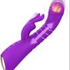 Thrusting Dildo Rabbit Vibrator G Spot Clitoral Stimulator 10 Vibration & 3 Thrust Massager Warming Magic Wand Sex