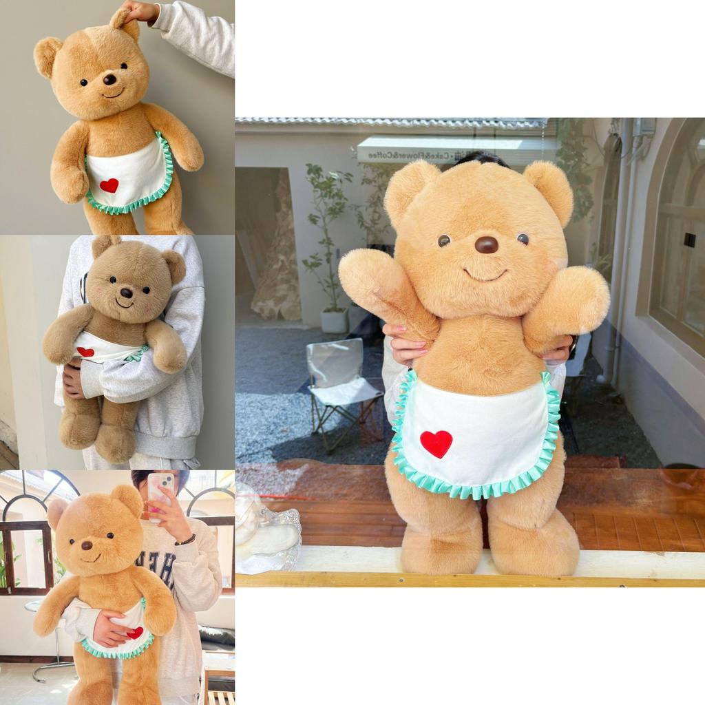 Cute Butter Bear Plush Toy Stuffed Doll Birthday Gift Soft Doll Kids Girls Lovely Gift 50cm 70cm 90cm