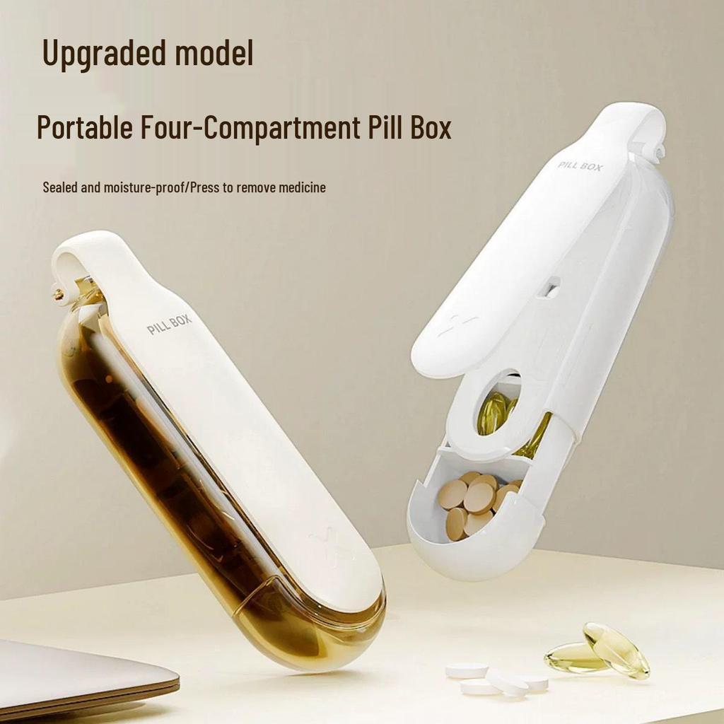 Portable Weekly Pill Organizer: 7-Day, 3-Meal-A-Day Medicine Dispenser and Tablet Storage Box