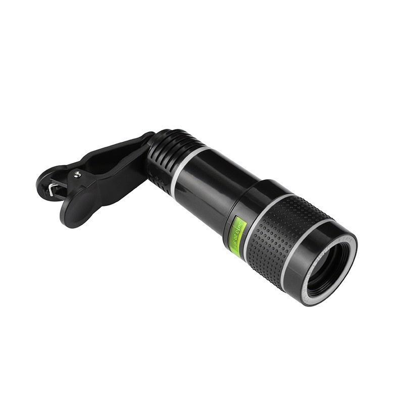 Universal 20x Mobile Phone Telephoto Lens HD External Zoom Camera Lens for Smartphone чёрный