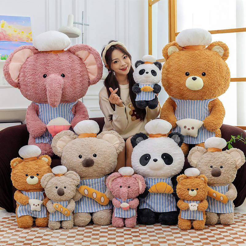 Baking Doll Plush Toy Bear Doll Panda Doll Koala Elephant Forest Doll Children