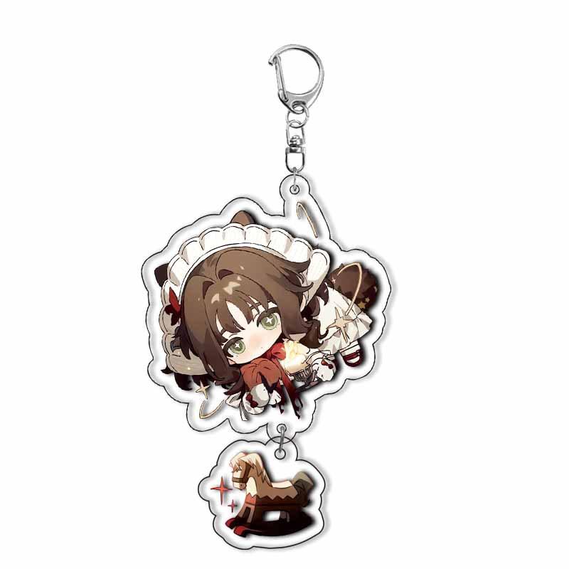 Reverzní hra:1999 Akrylový přívěsek na klíče Kreslené doplňky Viltin Lilya Medicine Druvis III Bkornblume Kroužek na klíče Dárky