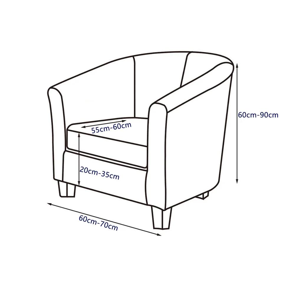 Samt-Ohrensesselbezüge im zweiteiligen Stil mit Kissenbezug, abnehmbarer hochdehnbarer Sesselüberwurf für Möbelschutz