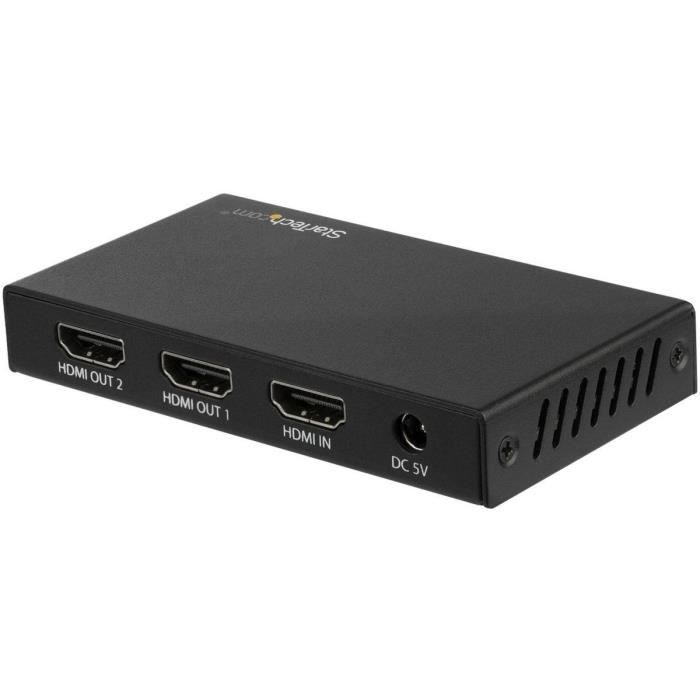 StarTech.Com - ST122HD202 - Splitter HDMI 1 ingresso 4 uscite - Splitter HDMI 2.0 a 2 porte 4K 60 Hz - HDR