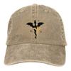 Retro Fourth Wing Dragons Baseball Caps Unisex Style Distressed Washed Headwear Outdoor Workouts  Hat