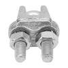 5 pcs Stainless Steel Clamp Wire Rope Clip Cable Clamp Fastener Silver  (M6)