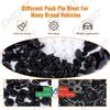 Car Plastic Retainer Clips100pcs Mixed Size Automobile Fender Push Pin Rivet Door Trim Panel Retainer Car Bumper Fasteners Tool