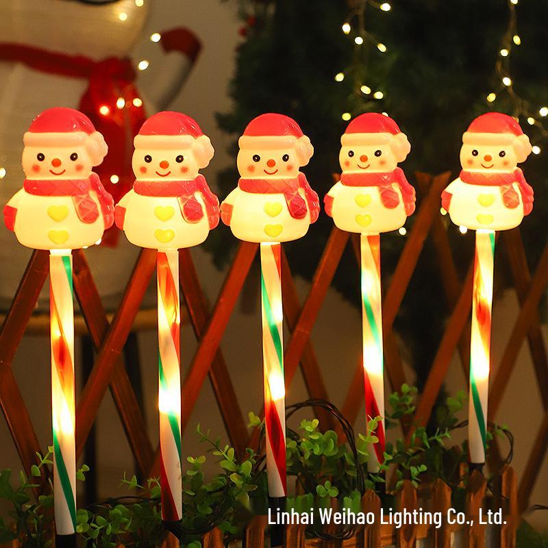 Solar LED Christmas Garden Courtyard Atmosphere Lights: Outdoor Ground Insert