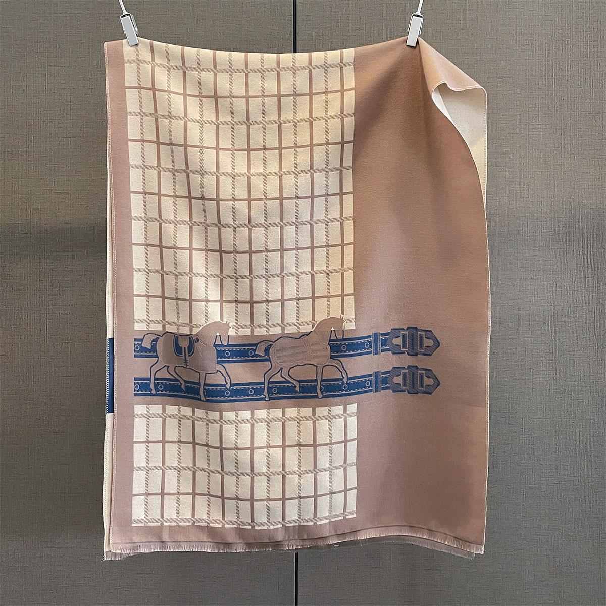 

Winter Cashmere Scarf Women Luxury Horse Print Female Shawl Wrap Scarves Lady Thick Warm Blanket Gift Echarpe Pashmina One Size