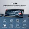 V1 Max Wireless Custom Mechanical US RGB Hot Swap Compatible Gateron Jupiter Mechanical with Gasket Windows Linux Compatible Jupiter Mechanical Axis