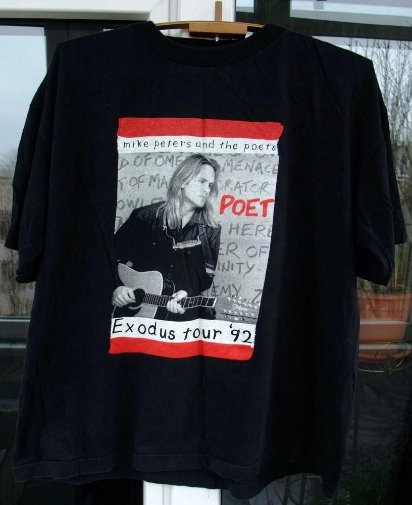 

VTG Mike Peters Exodus tour 1992 Short Sleeve Back All Size Shirt BT1323 Unisex T-Shirt L