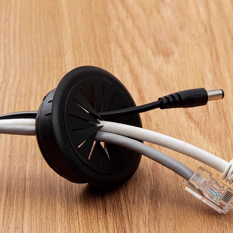 ABS Round Desk Grommet: Office & Home Wire Hole Cover