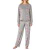 Women's Butterfly Print Long,Sleeved Pajama Set