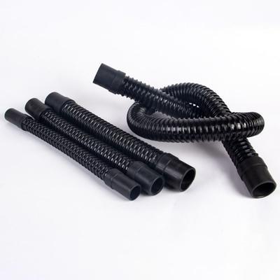 1Pcs I.D 20/25/32/40mm Corrugated Hose Rubber Head Inlet Outlet Hose Aquarium Corrugated Pipe Soft with Clamps Fish Tank Tube