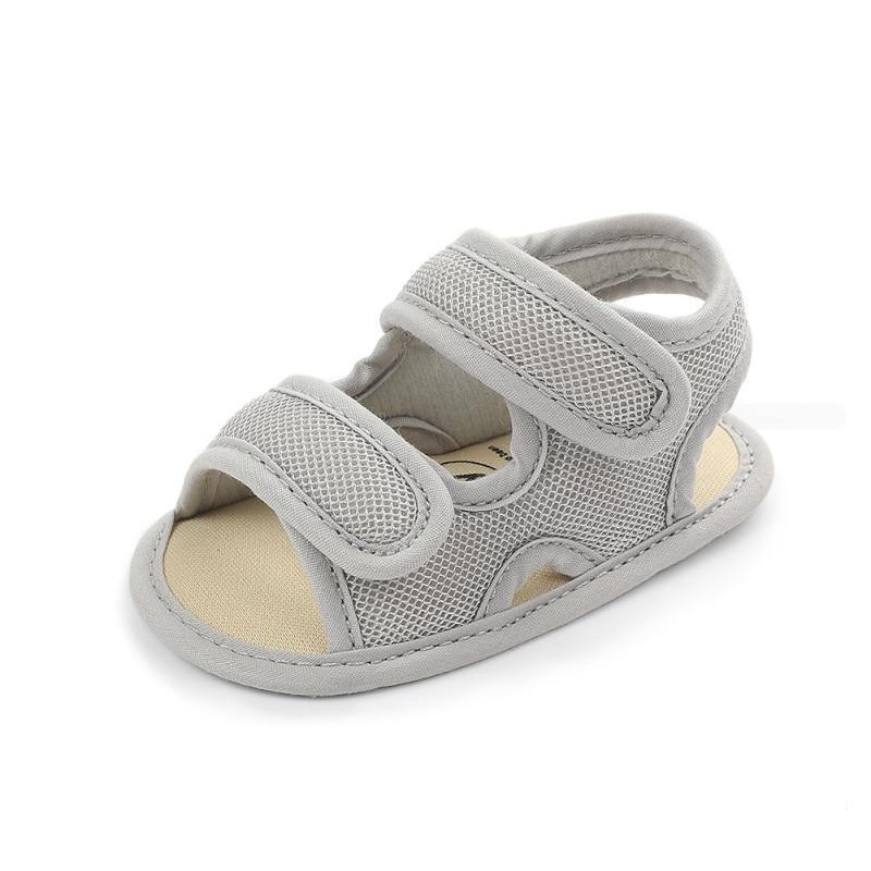 Baby Boys Girls Soild Summer Breathable Anti-Slip Shoes Sandals Toddler Soft Soled Shoes 0-18 Monthes