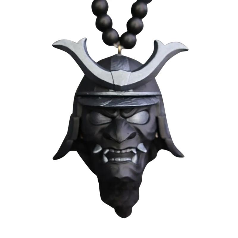 

1 шт. Автоаксессуары Страшный шлем Кабуто Смола Автомобильное украшение Шарм Подвеска для подвешивания на зеркало заднего вида Японский самурай 1pcs