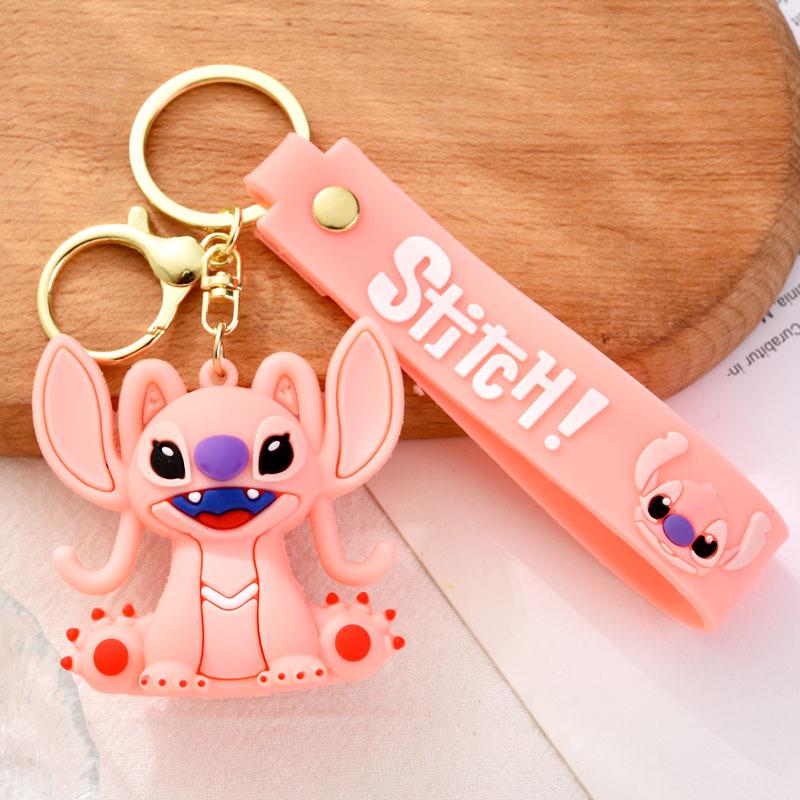 Creative 3D Cartoon Stitch PVC Keychain Pendant Ornament