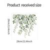 Creative Green Leaf Bathroom Wall Sticker - Self-Adhesive Home Decor