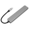 USB C Hub 7 in 1 Multiport Aluminum Alloy HD USB C to 4K 30HZ HD Multimedia Interface Ethernet to Usb Adapter