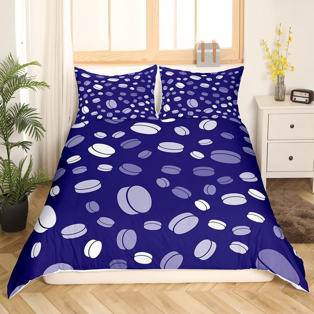 Sports Badminton Duvet Cover Fluorescent Green Pink Badminton Racket Bedding Set Sports Game Comforter Cover Fashion Quilt Cover