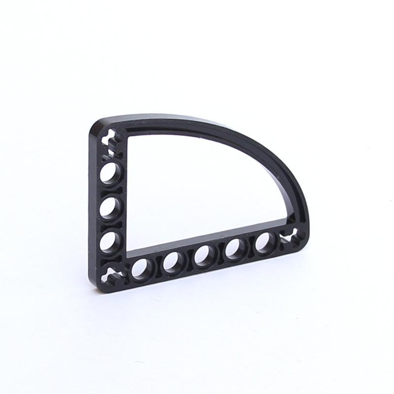 Compatible With Building Block 32251 Small Particle Building Block Technology Spare Parts 6111179 Black 5X7 Sector Arm Thin