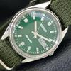 VINTAGE SEIKO AUTOMATIC 6309A JAPAN MENS GREEN COLOR DIAL WATCH A701568-5 R206b-a701568