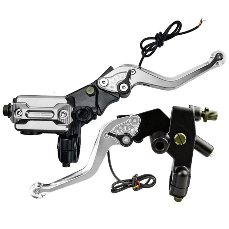 Hohe Sichtbarkeit LED Blinker Motorrad Bremskupplungsgriff Einfache Montage Aluminiumlegierung Design Für Verkehrssicherheit