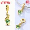 Charm Bead Charms Copper Green Zircon Leopard Animal Pendants Compatible With Charm Bead Charms Plata Authentic Bracelets Bead Charms Women Jewellery