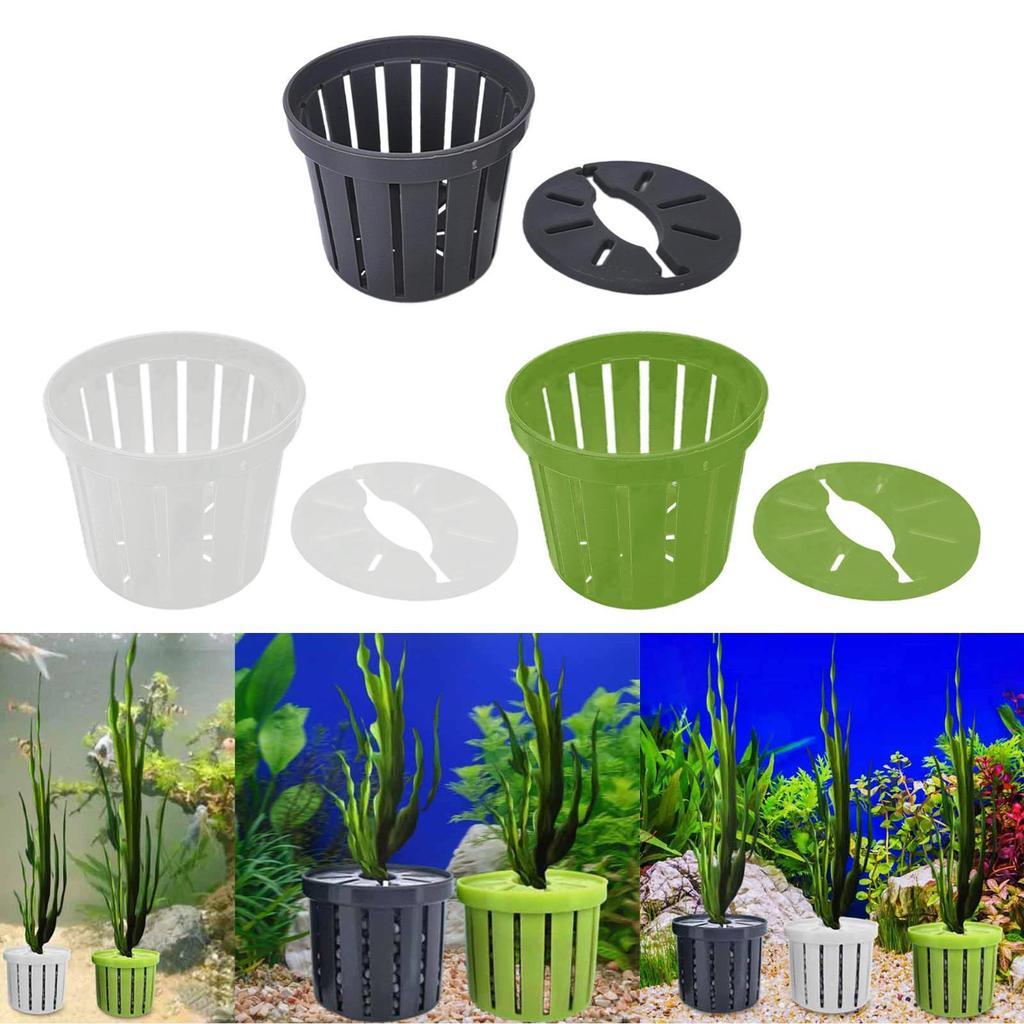 20Pcs Net Pots for Hydroponics Outdoor Planting Grow Basket Porous