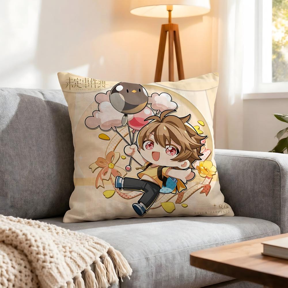 Game Tears of Themis Cushion Cover Pcs Decorative Covers Soft Cushion Case for Sofa Couch Decor x x Pillowcases