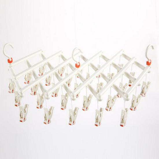 29-Clip Foldable Windproof Quick-Dry Multi-Functional Clothes Rack