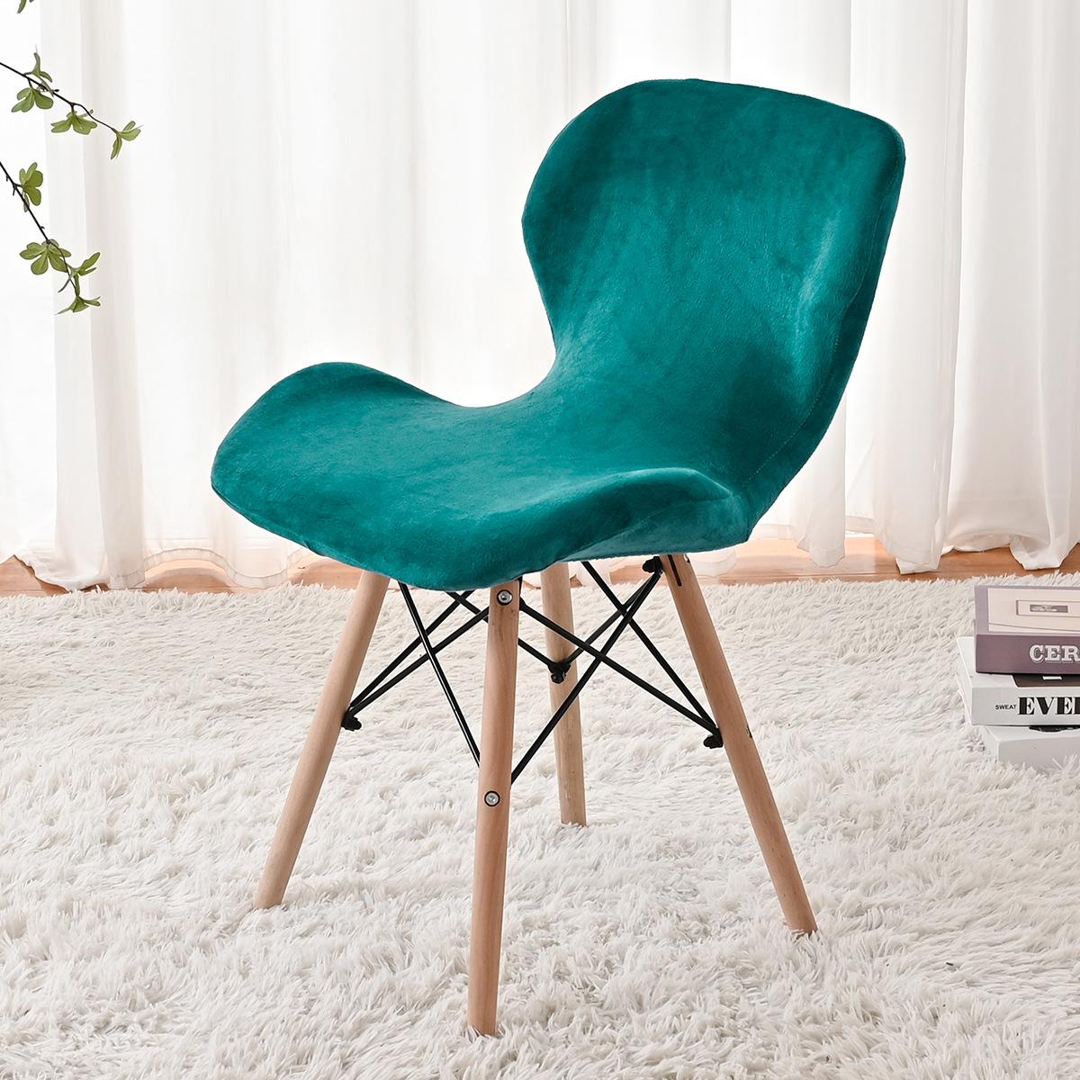 Elastic Silver Fox Velvet Butterfly Chair Cover Dustproof Universal Solid Color Thickened Velvet Butterfly Chair Cover one size