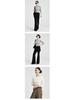 She Exhibition Women's Cotton Round Neck Long Sleeve T-shirt, 2025 Autumn/Winter Style Base Layer Top.