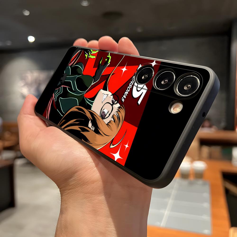 

Game P-Persona 5 Phone Case For Samsung A56 A36 A26 A16 A15 A25 A35 A55 A14 A34 A24 A54 Black Soft Shell Samsung A35
