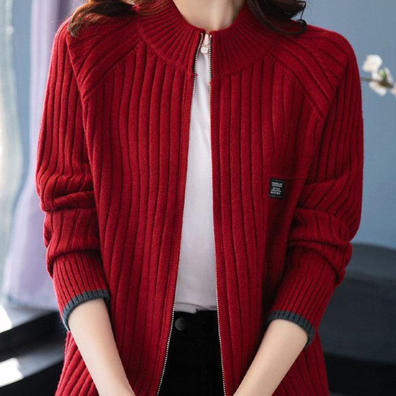 Sweaters Coat Cardigan for Women Autumn Winter Large Size Vintage Loose Long Sleeve Knit Cardigan Sweaters Jacket