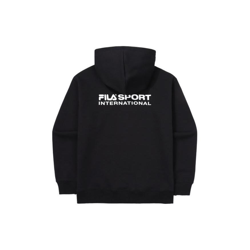 FILA Sweatshirts Unisex Black Hooded Moderate Regular FS2POF1132X-BLK
