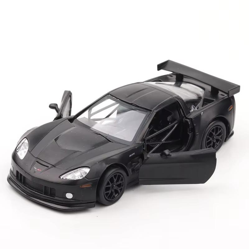 Mașină de jucărie Chevrolet Corvette C6-R 1/36, model de jucărie pentru copii, RMZ CiTY, curse turnate sub presiune, miniatură, trage înapoi, cadou de colecție pentru copii și băieți