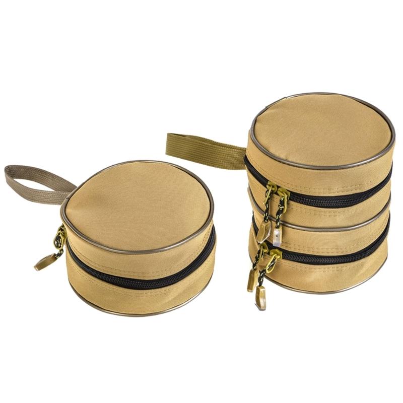 Round Fishing Reel Case Fishing Baits Bag Tackle Storage Bag Fishing Reel Protective Bag Outdoor Fishing Tackle Bag