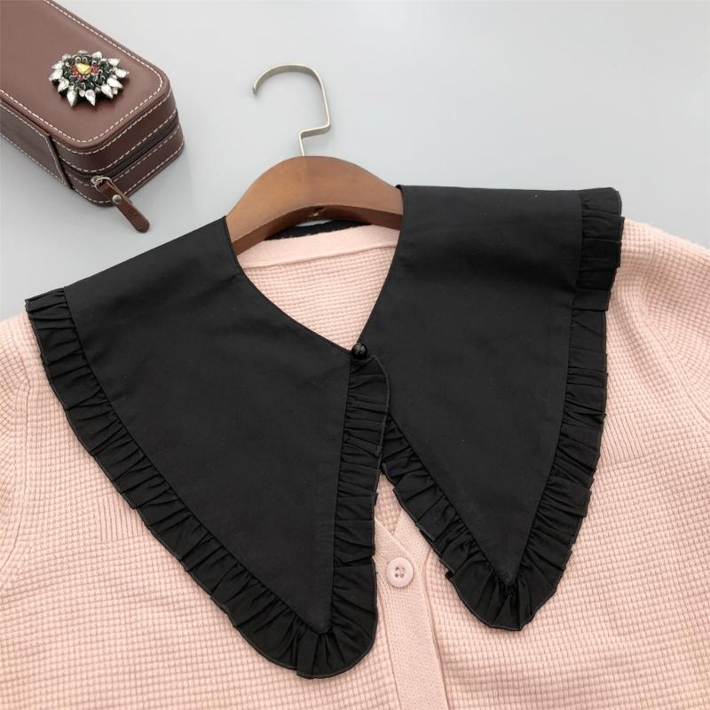 Fashionable Detachable Faux Collar Cotton Neckpiece Removable Collar For Sweaters Blouses And Dresses