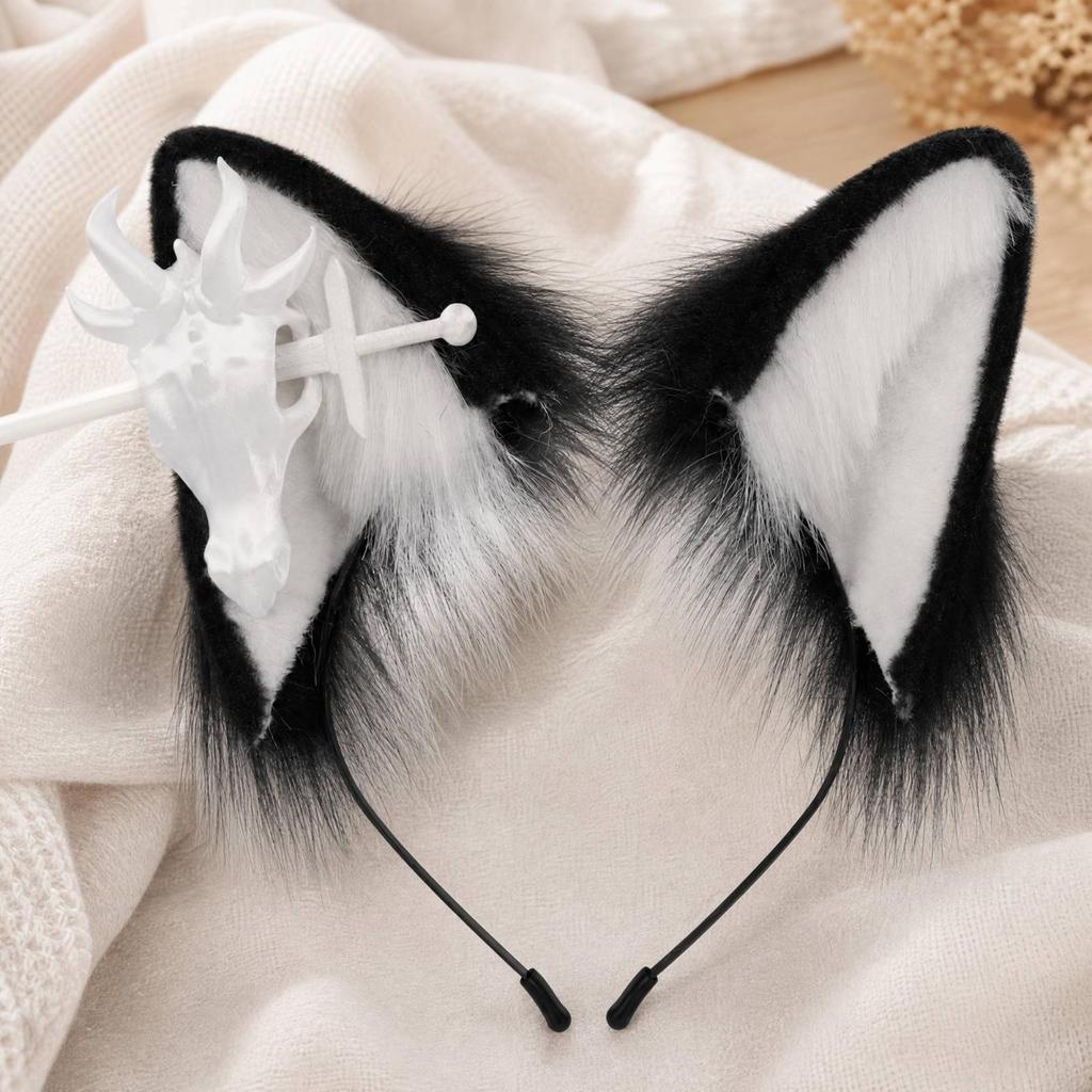 Furry Animal-Ear Costume Headband Soft Ear Hairband Cute