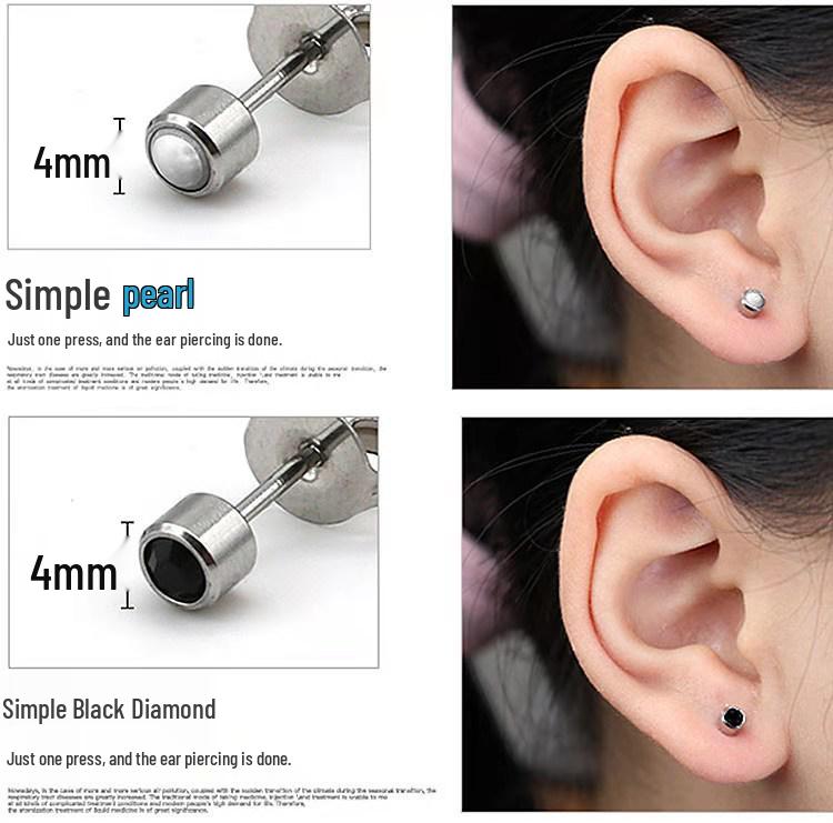 Disposable Anti-Allergy Ear Piercing Gun with Specific Earrings