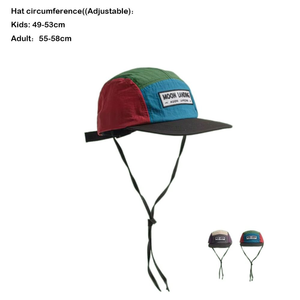 Casual Retro Parent Unisex Baseball Cap Japanese Style Quick Drying Soft Top Cap Breathable 5 Panel Flat Edge Hat Unisex
